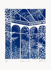 Reflections in blue - Kate Mary / Print